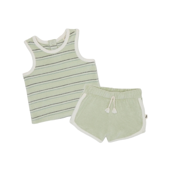 Easy-peasy's Terry Cloth Tank Top and short set. - Picture 1 of 12